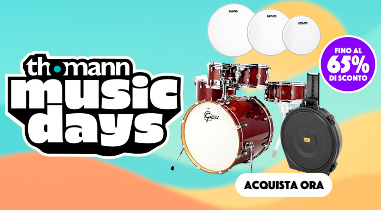Kit, pelli, percussioni e accessori: le offerte Thomann Music Deals più pazze dell’estate