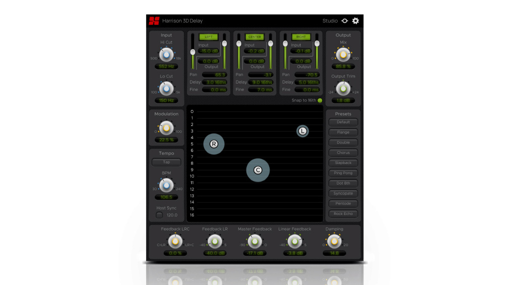Harrison Audio 3D Delay