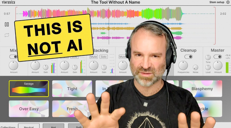 Tim Exile The Tool Without A Name: mix e mastering con un solo click